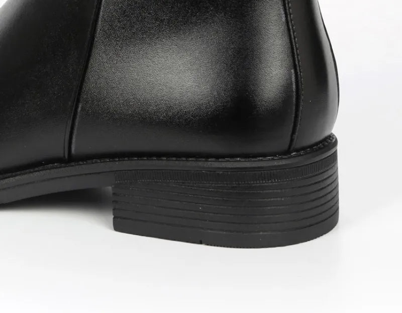 Fur Lining Round Toe Ankle Boots