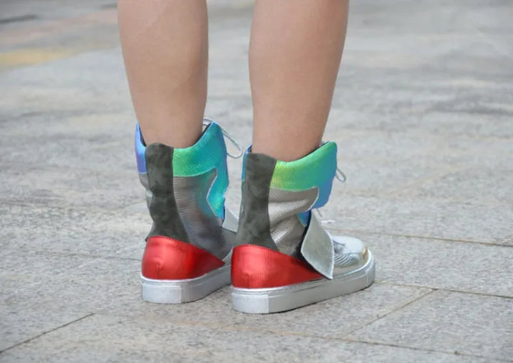 Stylish Mixed Colors High-Top Sneakers