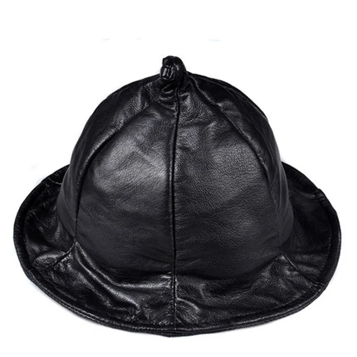 Trendy Leather Beanie Hat