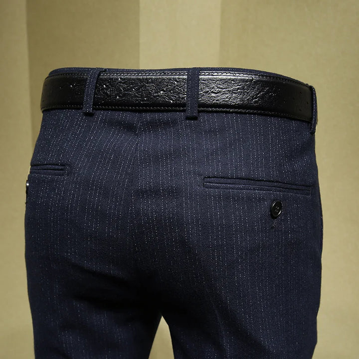 Regal Deep Blue Stripped Dress Pants