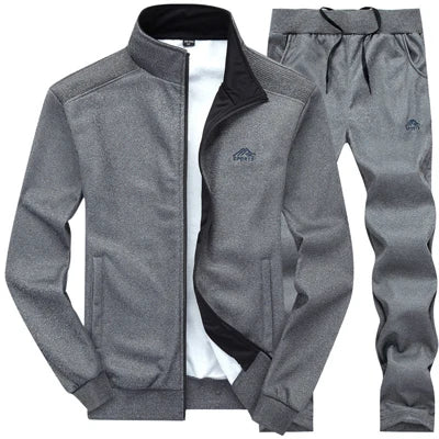 Trendy Slim Fit Men's Tracksuit Set