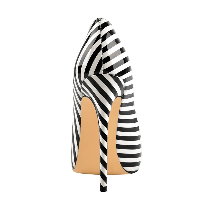 Zebra Stripe Women's High Heel