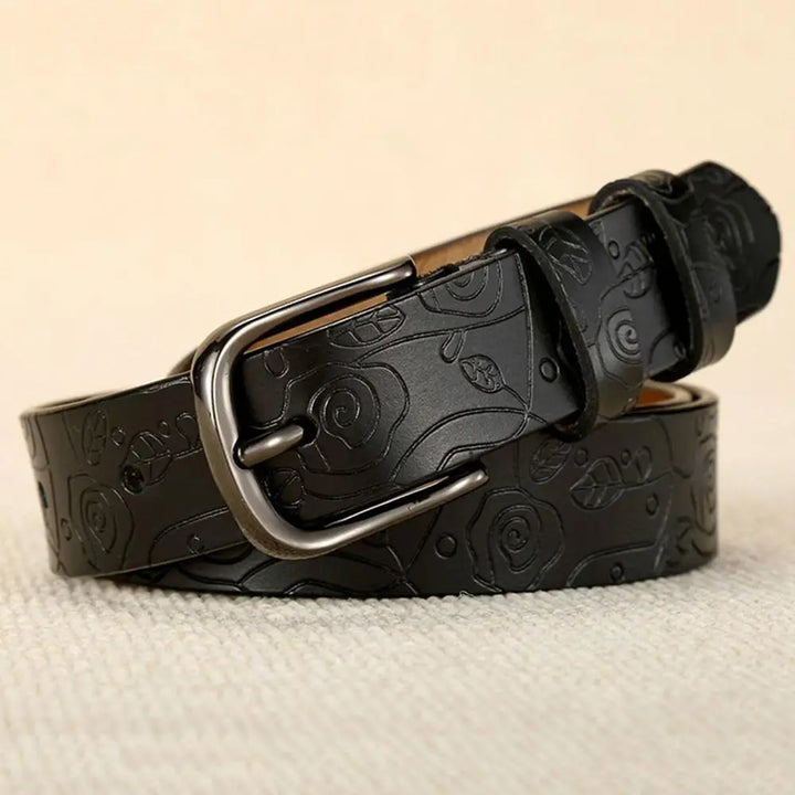 Sweet Floral Pattern Pin Buckle Belt