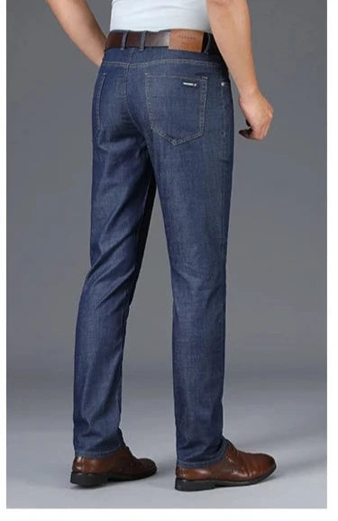 Casual Mid-Waist Straight Jeans Pant