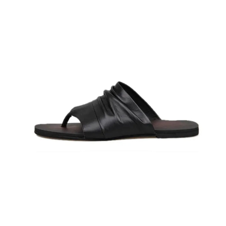 Classic Genuine Leather Slip-On Sandals