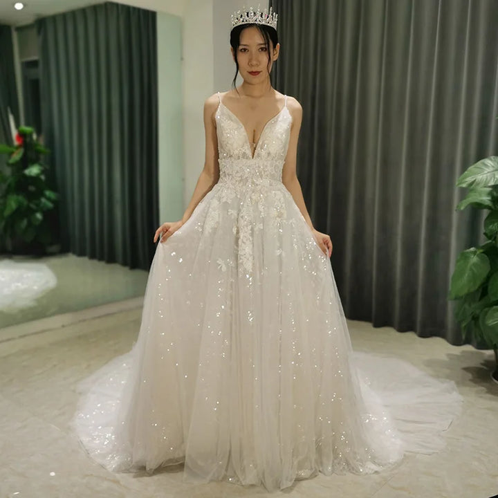 Lace Appliques Bridal Dress