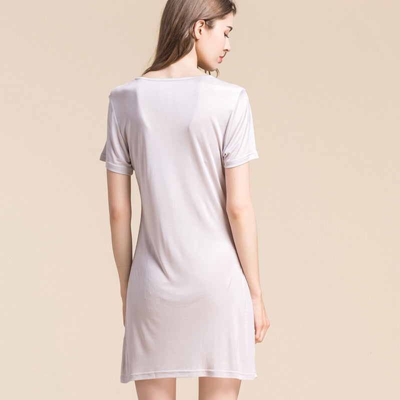 Double Knitting Women's Silk Nightdress| All For Me Today