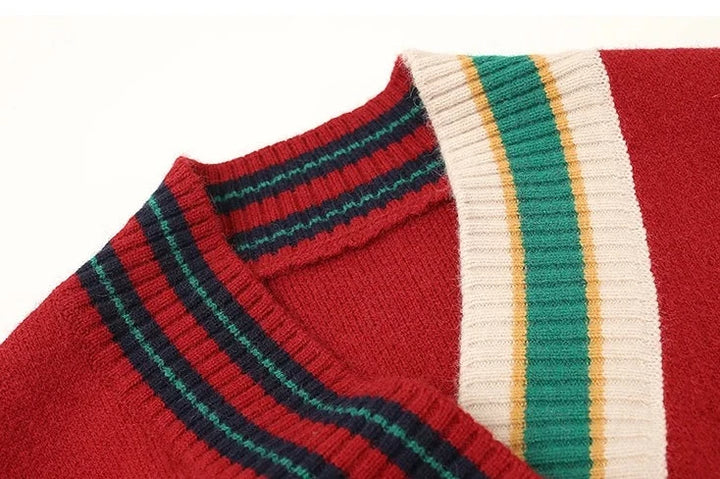 Open Stitch Women's Striped Cardigan