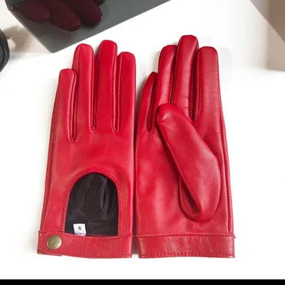 Half-Palm Rivet Fashion Gloves