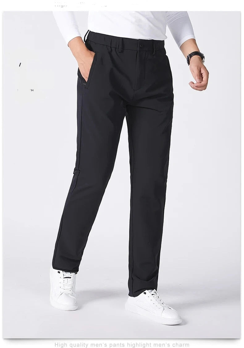 Light Elastic Mid Straight Pants