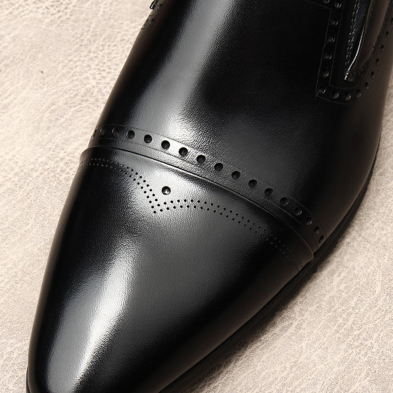 Handmade Pointed Toe Man's Slip on Shoes | All For Me Today