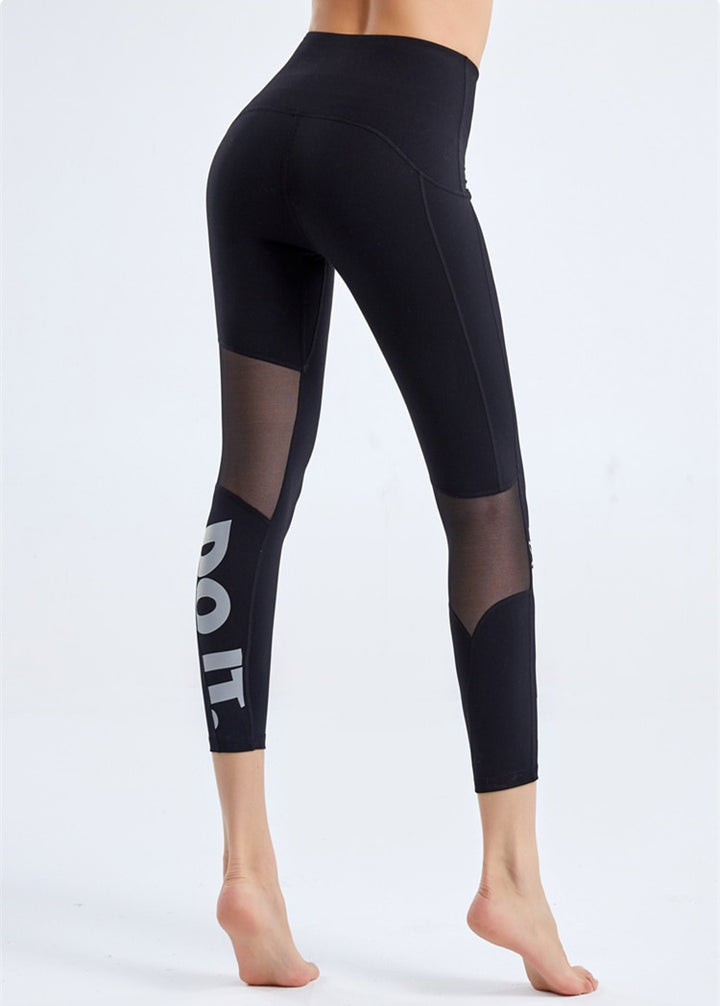 Elastic Mesh Tight Women's Yoga Pants| All For Me Today