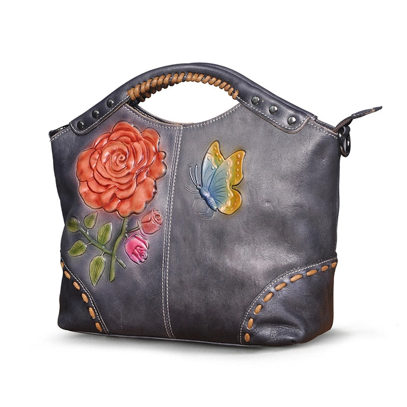 Emboss Flower Women's Tote Bag| All For Me Today