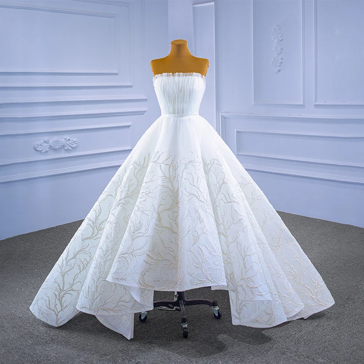 Stylish Backless Top Bridal Dress