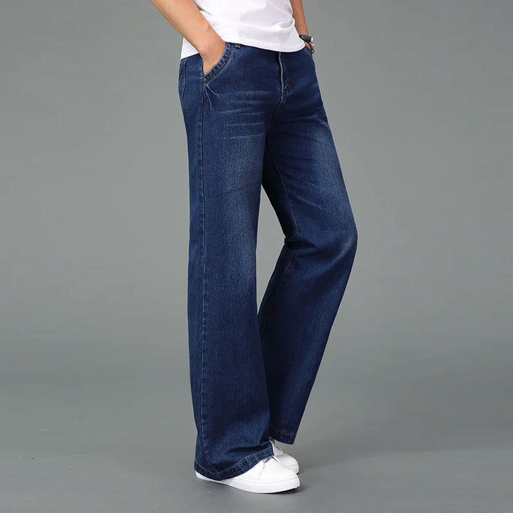 Lightweight Wide-Leg Jeans Pants