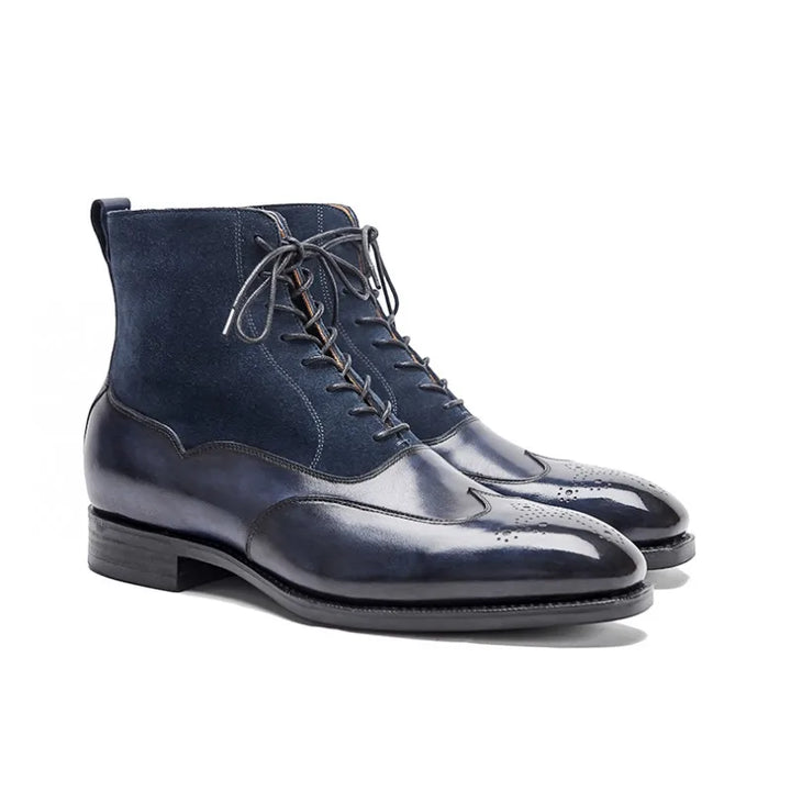 Resplendent Real Leather Brogue Boots