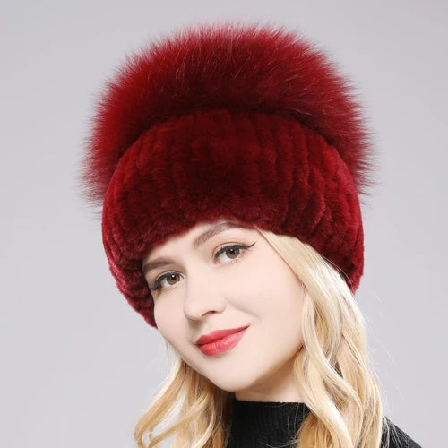 Elegant Real Fur Winter Hat