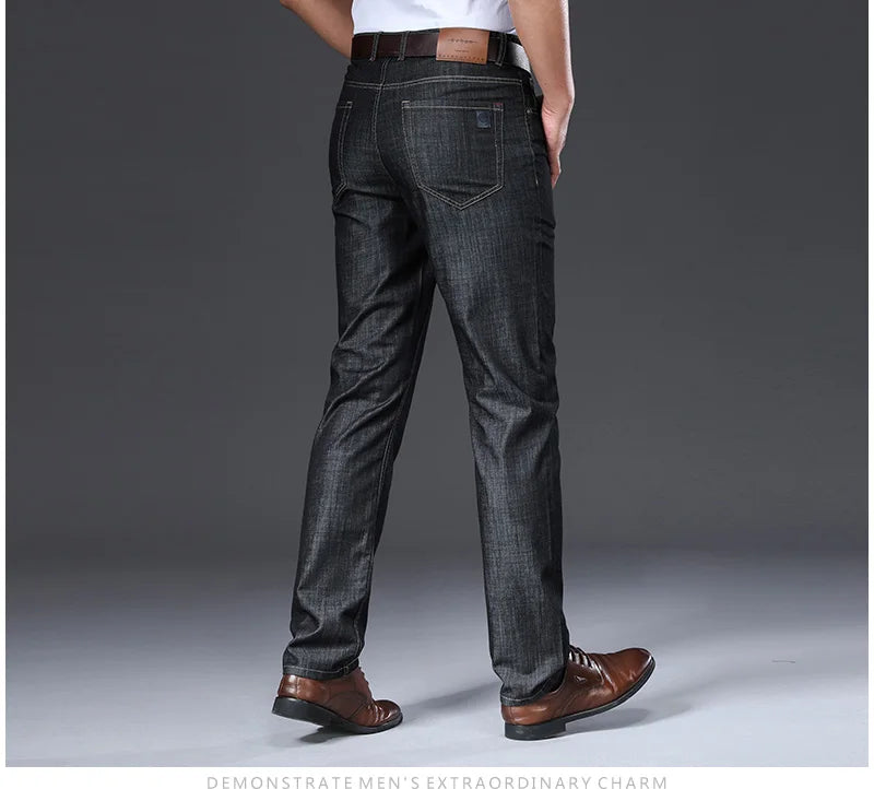 Breathable Mid-Straight Jeans Pants