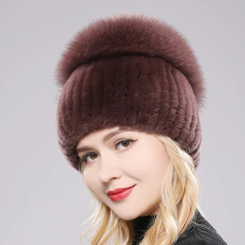 Elegant Real Fur Winter Hat