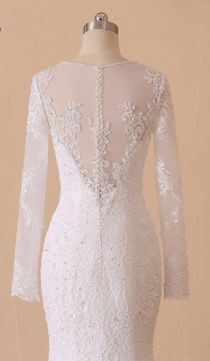 Love Me Right Lace Appliques Bridal Gown| All For Me Today