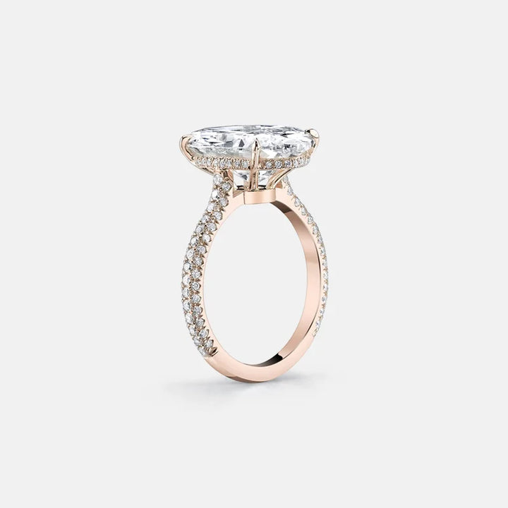 Luxury Oval Moissanite Ring