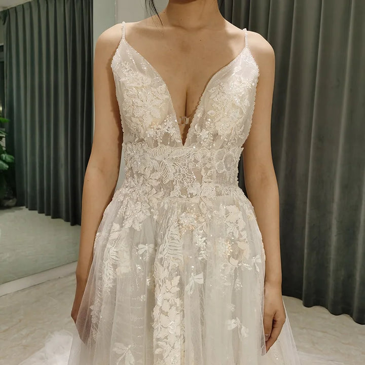 Lace Appliques Bridal Dress