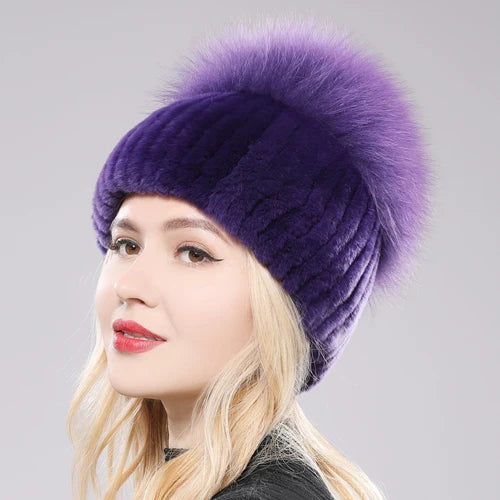 Elegant Real Fur Winter Hat