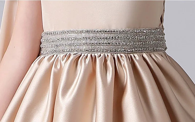 Exquisite One-Shoulder Girl's Ball Gown