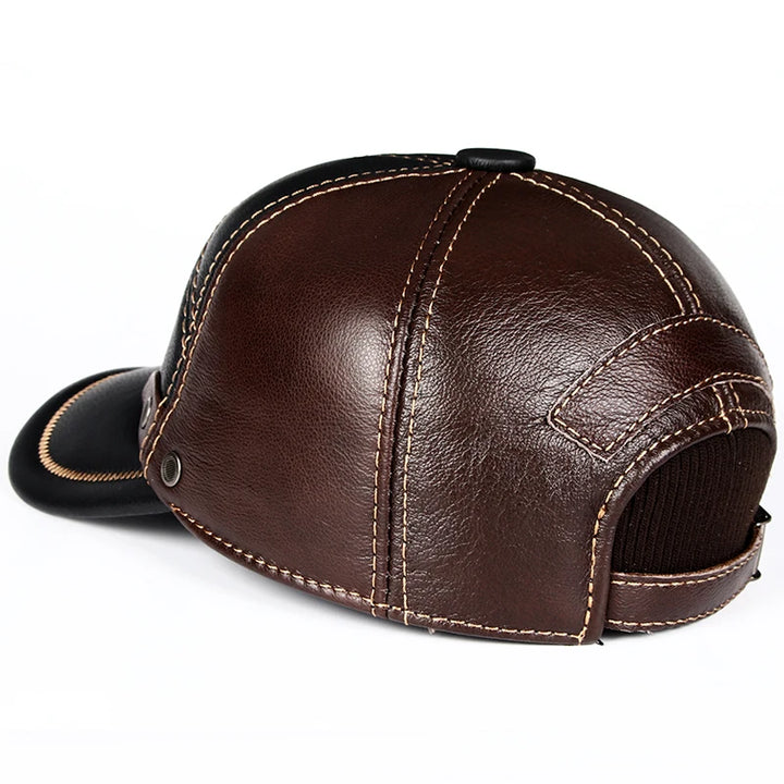 Classic Genuine Leather Baseball Cap
