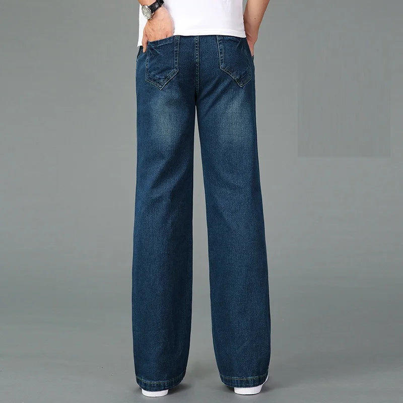 Lightweight Wide-Leg Jeans Pants