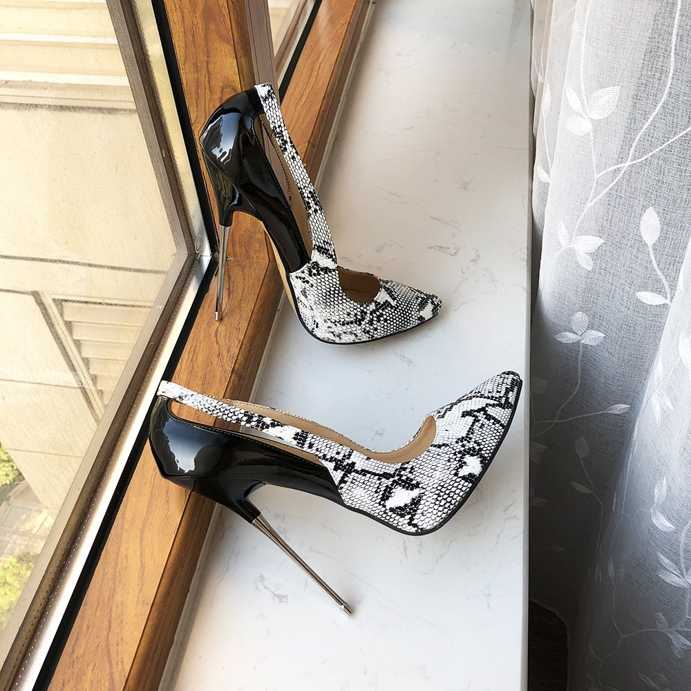 Pointed Toe Women Extremely Metal High Heels| All For Me Today