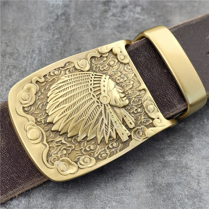 Adjustable Brass Chief Belt