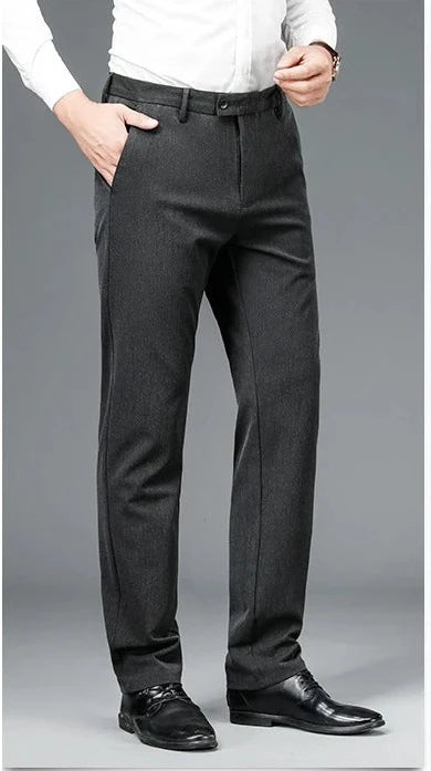 Mid Straight Fashion Elastic Pants