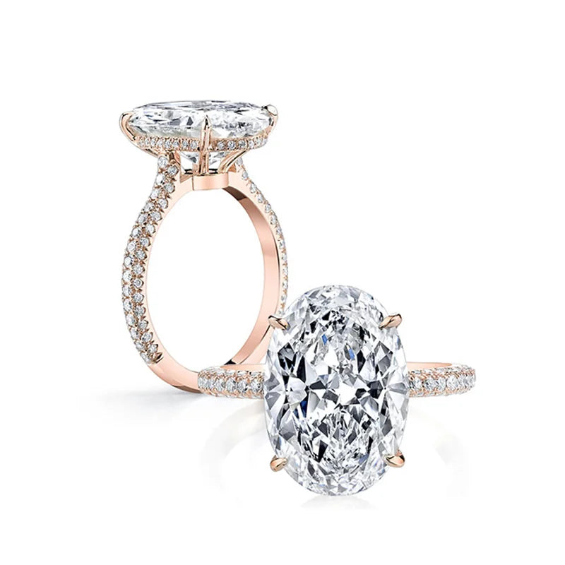 Luxury Oval Moissanite Ring