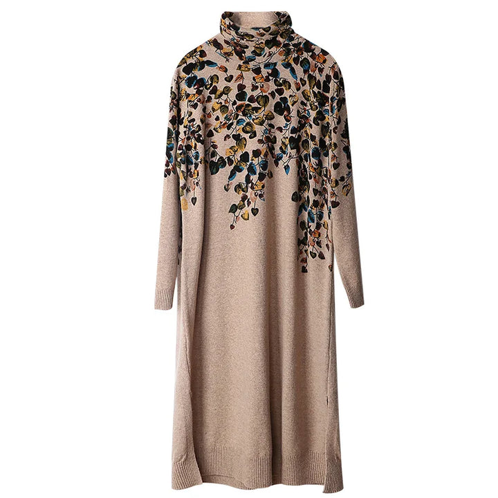 Elegant High Collar Formal Dress