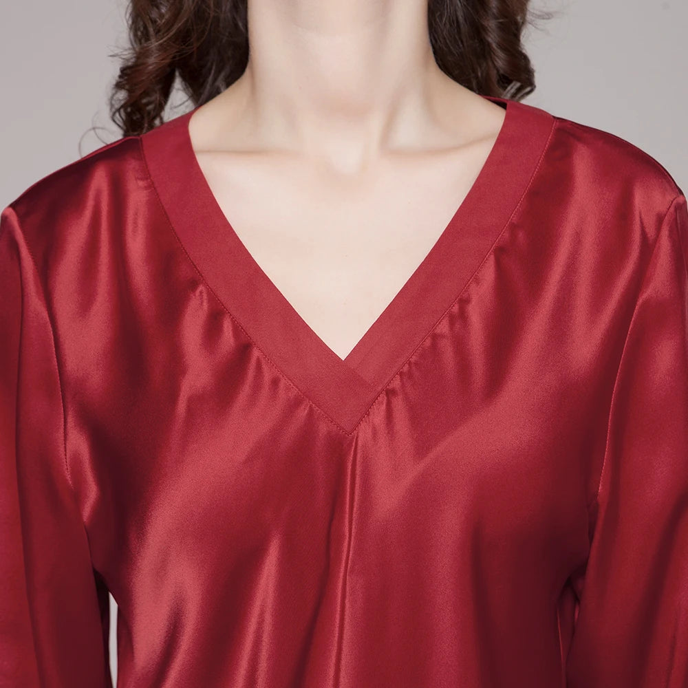 Refined Pure Silk Pajama Set