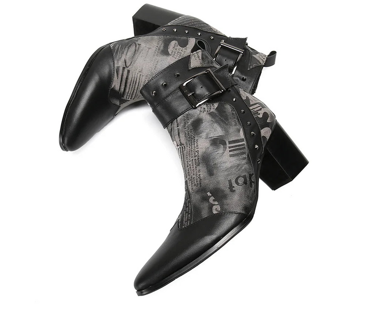 Refined High Heels Genuine Leather Boots