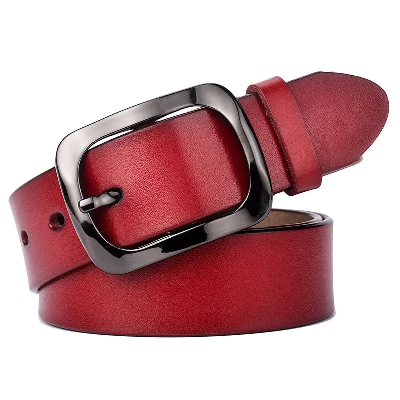 Luxury Metal Buckle Cowhide Belt