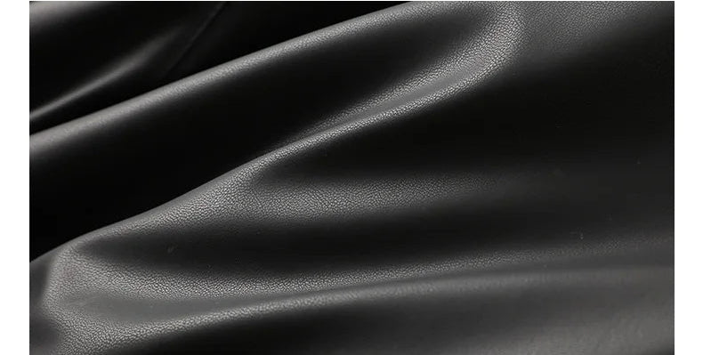 Natural Real Leather Luxury Duck Down Jacket