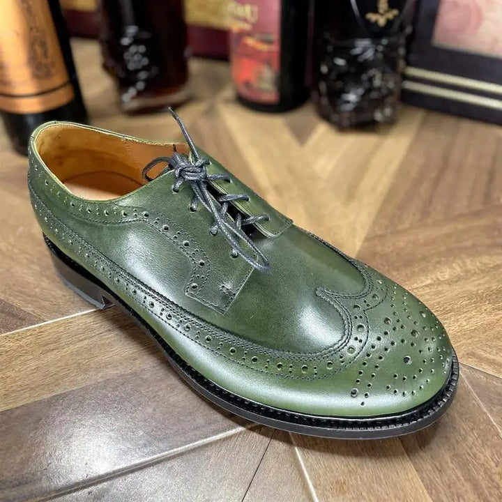 Wingtip Calf Leather Brogue Shoes