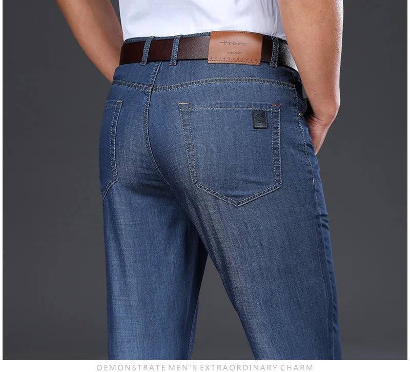 Breathable Mid-Straight Jeans Pants