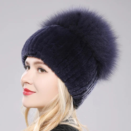 Elegant Real Fur Winter Hat
