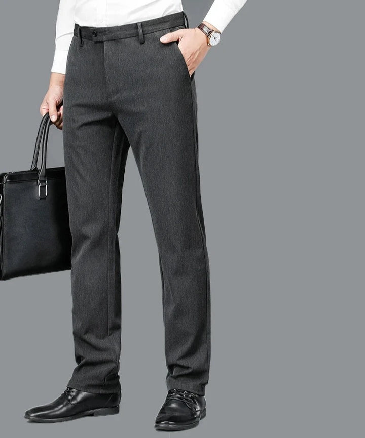 Mid Straight Fashion Elastic Pants