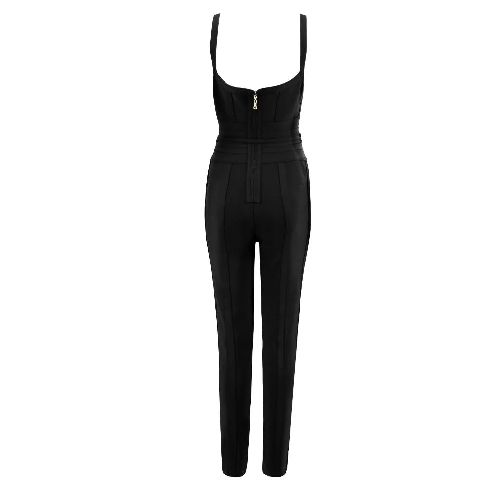 Effortlessly Rayon Bandage Jumpsuit