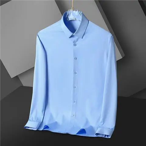 Ice Silk Long Sleeves Men's Shirt | All For Me Today