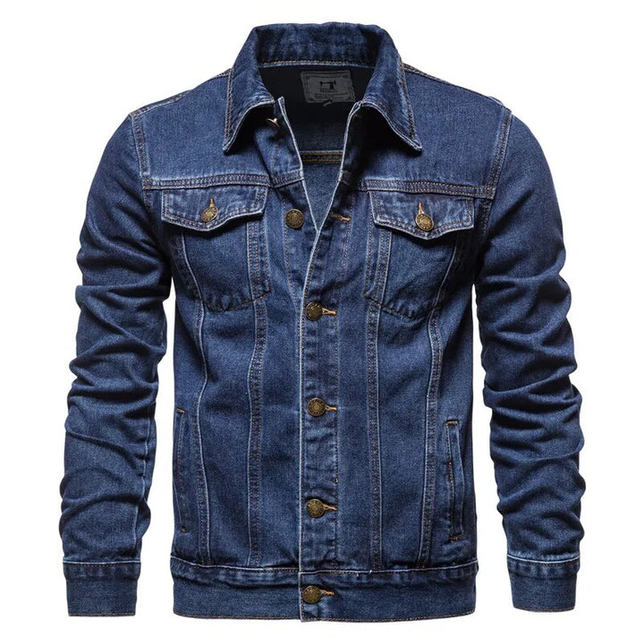 Lapel Color Men's Denim Jackets | All For Me Today