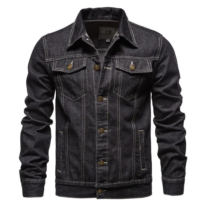 Lapel Color Men's Denim Jackets | All For Me Today