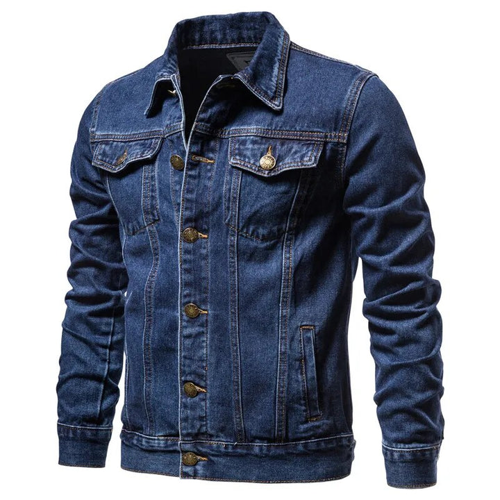 Lapel Color Men's Denim Jackets | All For Me Today