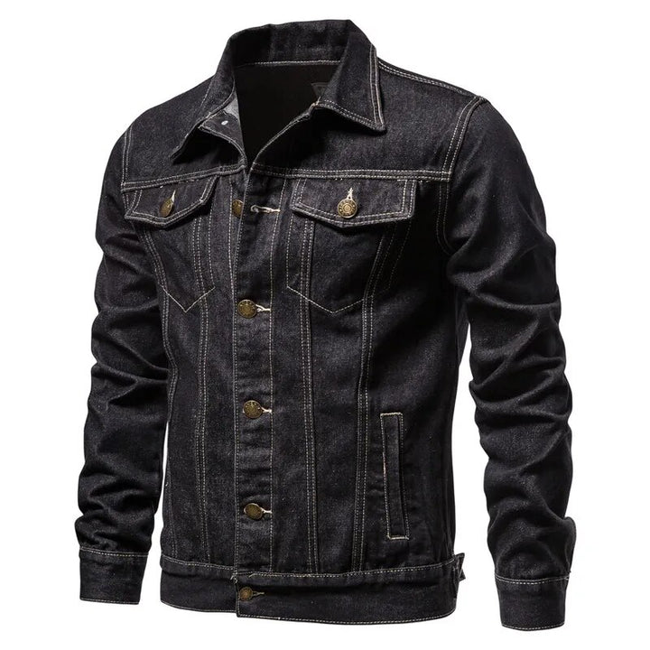 Lapel Color Men's Denim Jackets | All For Me Today