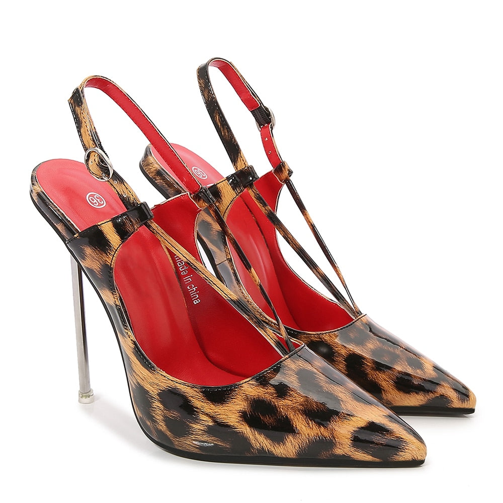 Leopard Print Women Slingback Sandals | All For Me Today